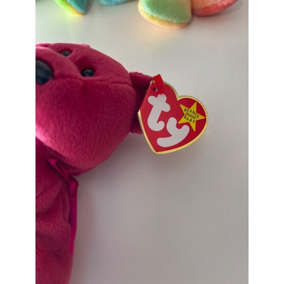 Ty Beanie 2- BEARS SHAMROCK & VALENTINA WITH EAR TAGS! - Picture 2 of 5